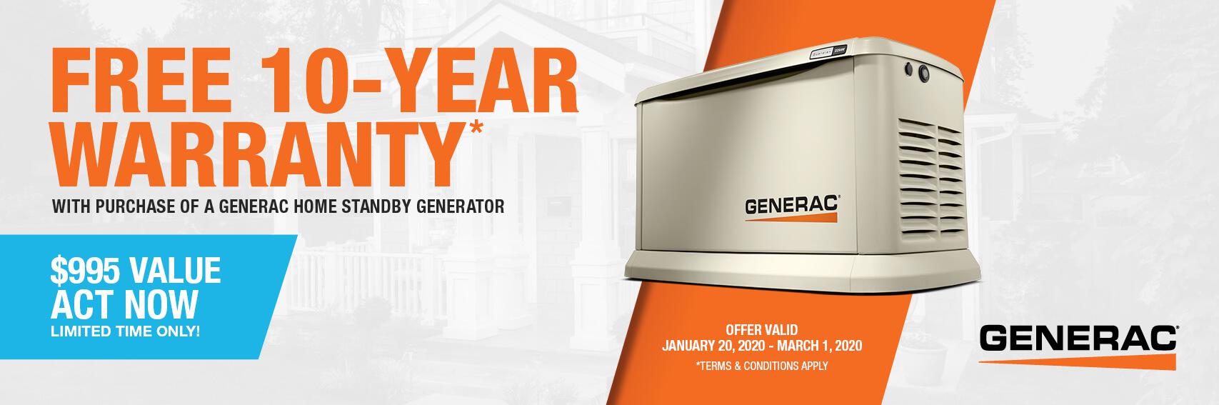 Homestandby Generator Deal | Warranty Offer | Generac Dealer | HOLMESVILLE, OH